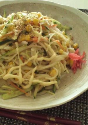 暑い日のお昼に♪サラダうどん-レシピのメイン写真