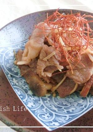 お弁当や丼にも～♬牛肉とキノコの甘辛煮-レシピのメイン写真