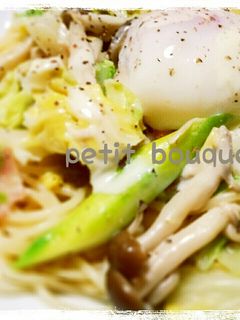 春キャベツのパスタ*カルボナーラ風-レシピのメイン写真