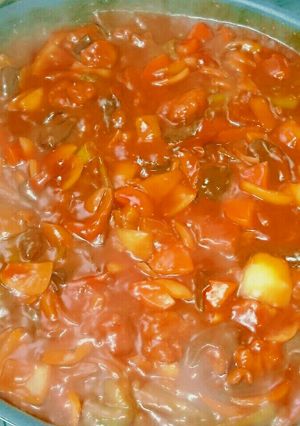 絶品シャキッ新玉野菜沢山出し昆布酢豚-レシピのメイン写真