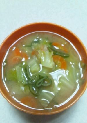 野菜いっぱい味噌汁-レシピのメイン写真