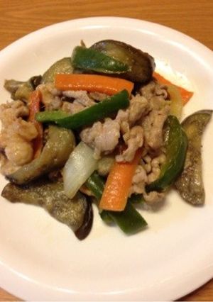 味付け簡単〜豚肉とナスの味噌炒め-レシピのメイン写真