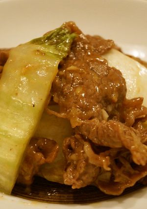 簡単！牛肉と白菜のにんにく生姜炒め-レシピのメイン写真