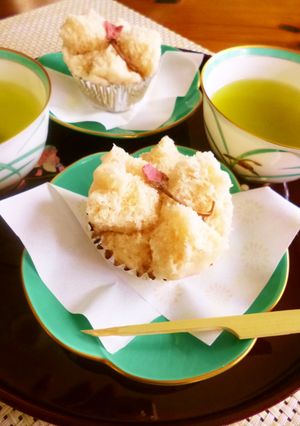 桜蒸しパン-レシピのメイン写真