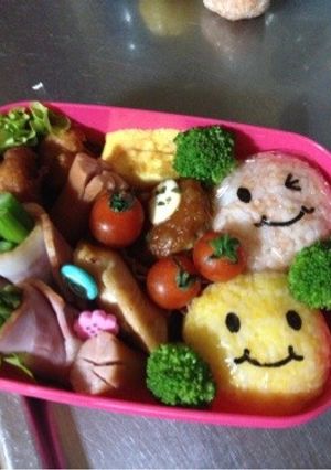 キャラ弁 ☆スマイル弁当-レシピのメイン写真