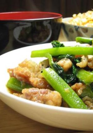 豚肉とつるむらさきの鍋照り焼き-レシピのメイン写真