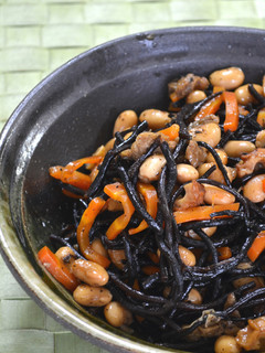 強火で時短調理!大豆とひじきの煮物-レシピのメイン写真