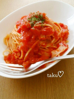ピリっ辛トマトパスタ♪-レシピのメイン写真