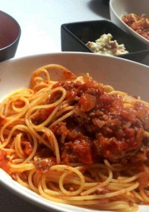 かんたんボロネーゼパスタ-レシピのメイン写真