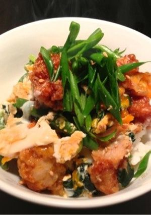 【簡単☆惣菜残り物】唐揚げの親子丼-レシピのメイン写真