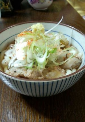 ねぎたっぷり肉うどん-レシピのメイン写真