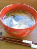 レンジで簡単１人分味噌汁！