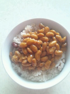 赤飯納豆ご飯-レシピのメイン写真