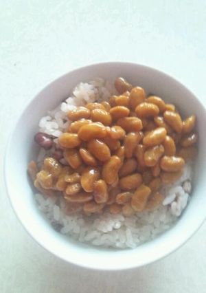 赤飯納豆ご飯-レシピのメイン写真