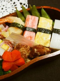 キャラ弁*お寿司風おにぎり*-レシピのメイン写真