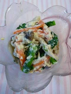 白だしで♪春色菜の花の白和え-レシピのメイン写真