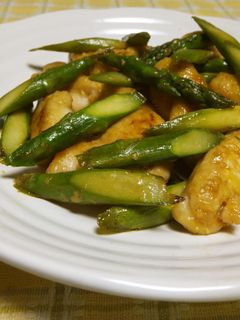 鶏肉とアスパラのマヨ醤油炒め-レシピのメイン写真