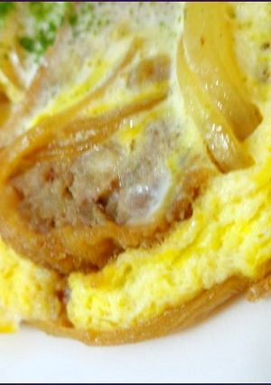 メンチカツリメイク☆卵とじ☆-レシピのメイン写真