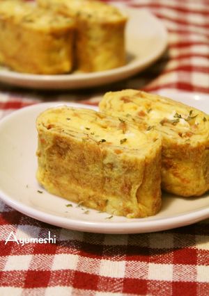 ベーコンビッツとカッテージチーズの卵焼き-レシピのメイン写真