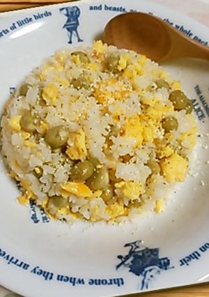 豆ご飯 で 炒飯-レシピのメイン写真