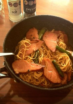 チャーシューのバター醤油ペペロンチーノ☆-レシピのメイン写真