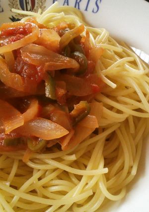 トマトのおしゃれなスパゲッティ♥-レシピのメイン写真