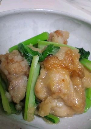 超簡単 鶏肉のおろし煮 小松菜も一緒に-レシピのメイン写真