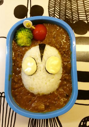 カレーの翌日簡単ウルトラマンキャラ弁★-レシピのメイン写真