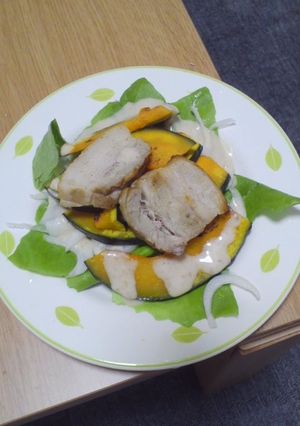 かぼちゃと豚肉のサラダ-レシピのメイン写真