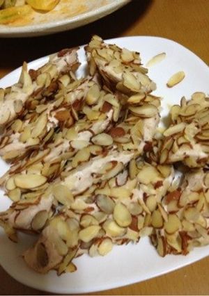 鶏ムネ肉アーモンド-レシピのメイン写真