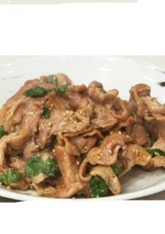 ちょー簡単でおいしい！豚肉としその炒め物-レシピのメイン写真