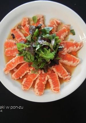 サーモンのたたきポン酢風味-レシピのメイン写真