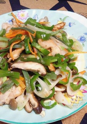 塩麹で★野菜たっぷりササミの蒸し焼き-レシピのメイン写真