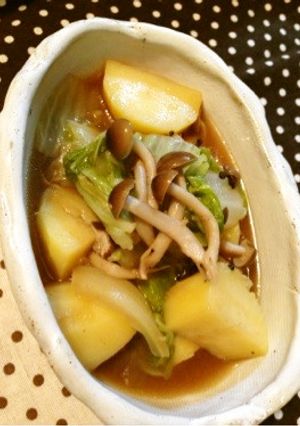 炊飯器で！白菜とジャガイモの煮物♪-レシピのメイン写真