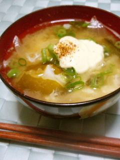 お味噌汁に✿マヨ七味-レシピのメイン写真