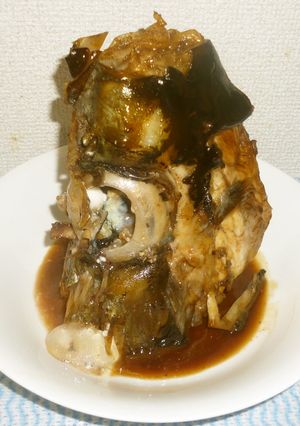 パパの鮪兜の煮付-レシピのメイン写真