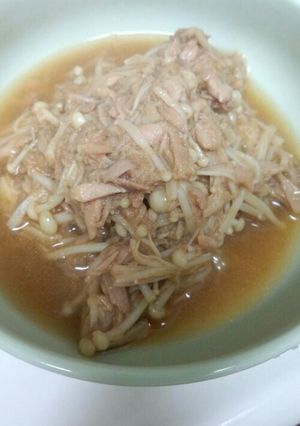 ツナとえのきの簡単煮-レシピのメイン写真