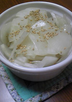 簡単☆塩もみ大根ごま油風味-レシピのメイン写真