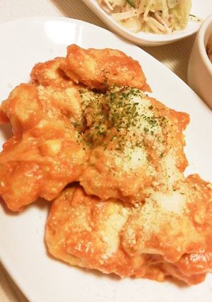 鶏むね肉のマヨチリソース×とろりんチーズ-レシピのメイン写真