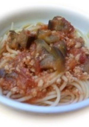 なすとトマトのスパゲティー-レシピのメイン写真