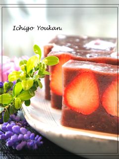 作業5分!簡単✿いちご水羊羹✿-レシピのメイン写真