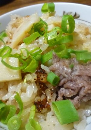 牛肉と筍の炊き込みご飯-レシピのメイン写真