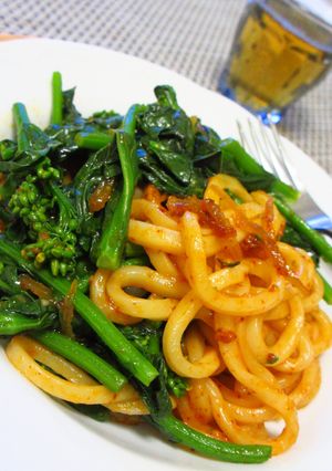 焼きうどんと菜の花(우동과유채꽃)-レシピのメイン写真