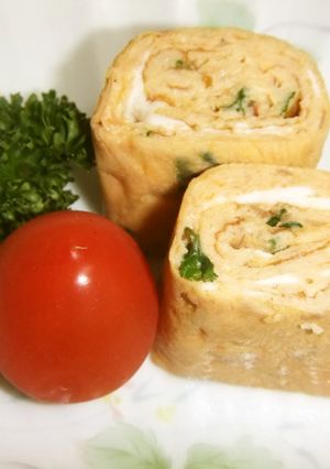 残ったトマトソースで 卵焼き♪-レシピのメイン写真