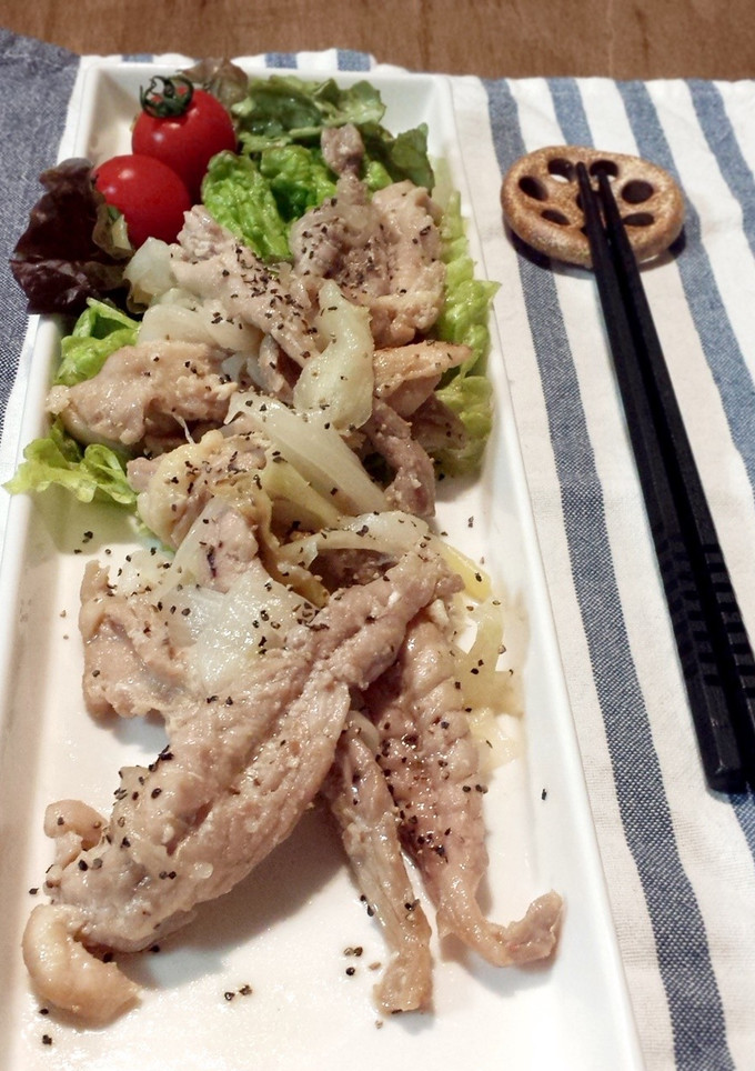 せせりと新玉ねぎの塩麹炒め-レシピのメイン写真