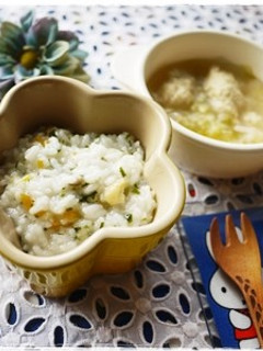 離乳食後期◎しらすとわかめの炊込みおかゆ-レシピのメイン写真