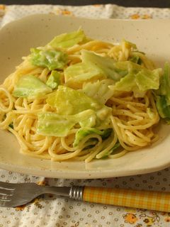 春キャベツの豆乳クリームパスタ-レシピのメイン写真