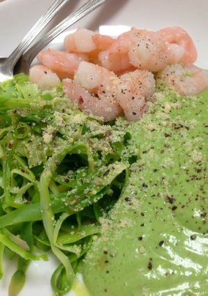 アスパラガスでパスタ風（低糖質）-レシピのメイン写真