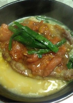 贅沢☆豚ロースのせトマトラーメン☆-レシピのメイン写真