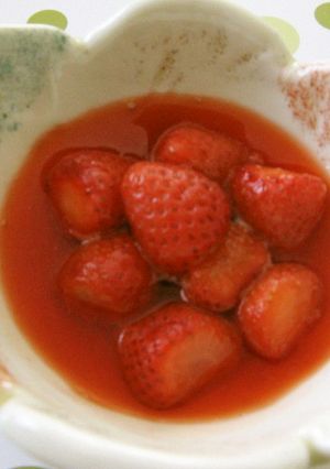 簡単レンジdeいちごのコンポート-レシピのメイン写真